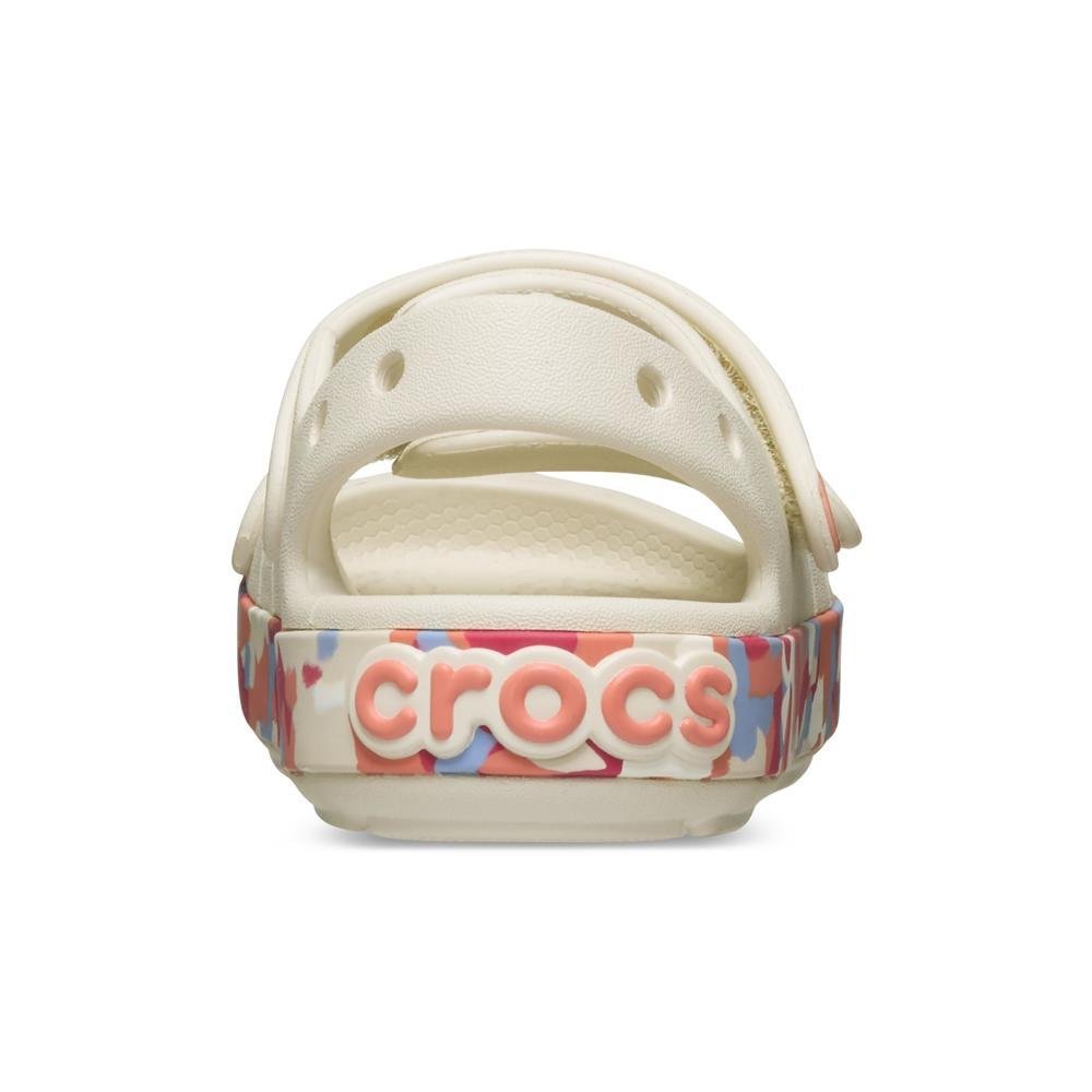 Sandália Crocs Crocband Cruiser Glow Confetti Band Sandal T Summit White/Guava Summit white/guava 7