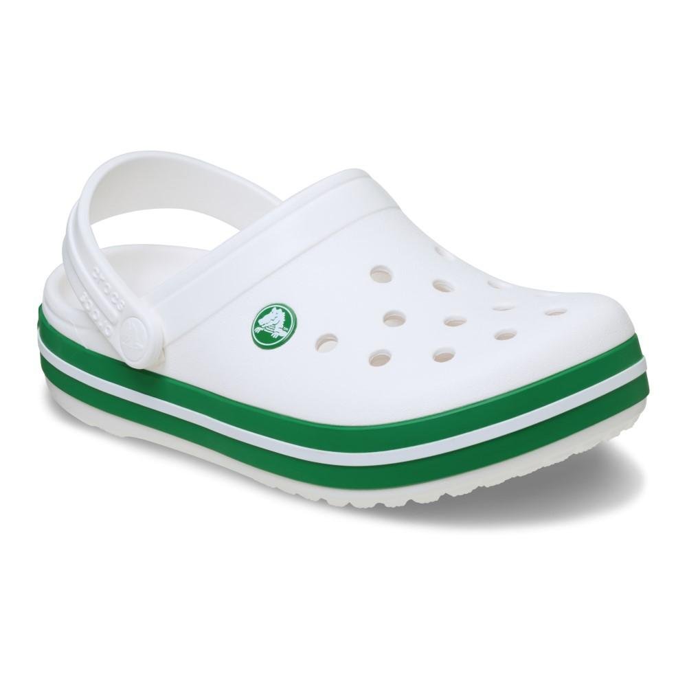 Sandália Crocs Crocband Clog T WHITE/GREEN IVY White/green ivy 2