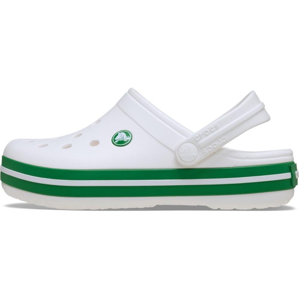 Sandália Crocs Crocband Clog T WHITE/GREEN IVY White/green ivy 3
