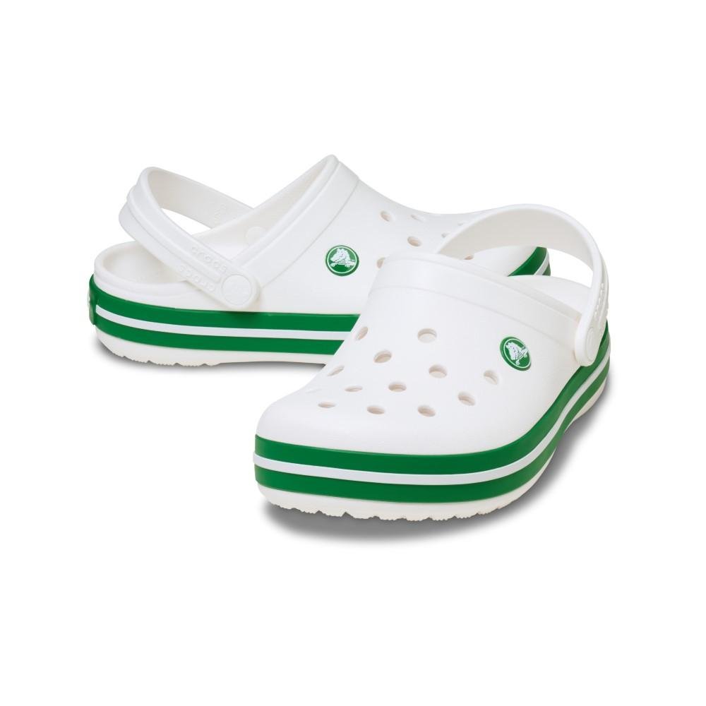Sandália Crocs Crocband Clog T WHITE/GREEN IVY White/green ivy 4