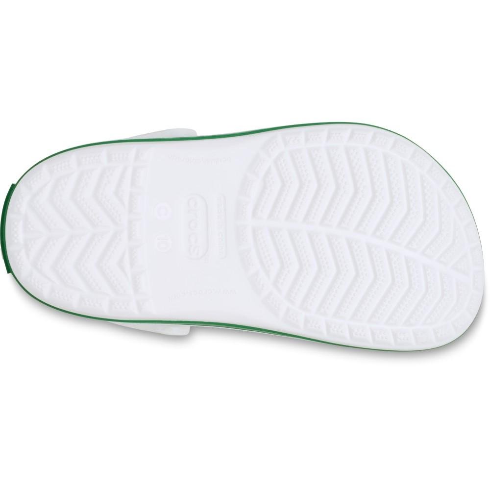 Sandália Crocs Crocband Clog T WHITE/GREEN IVY White/green ivy 6