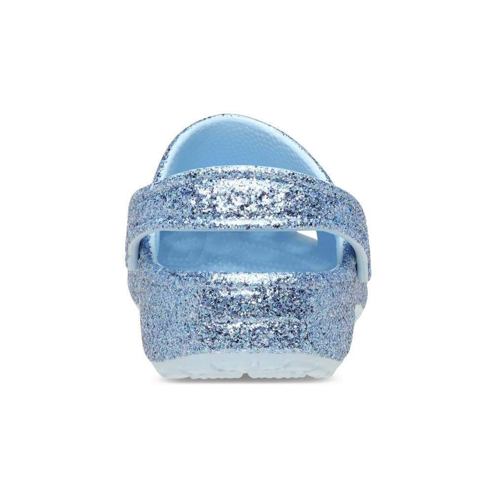 Sandália Crocs Classic Chunky Glitter Clog T Blue Frost Blue frost 7