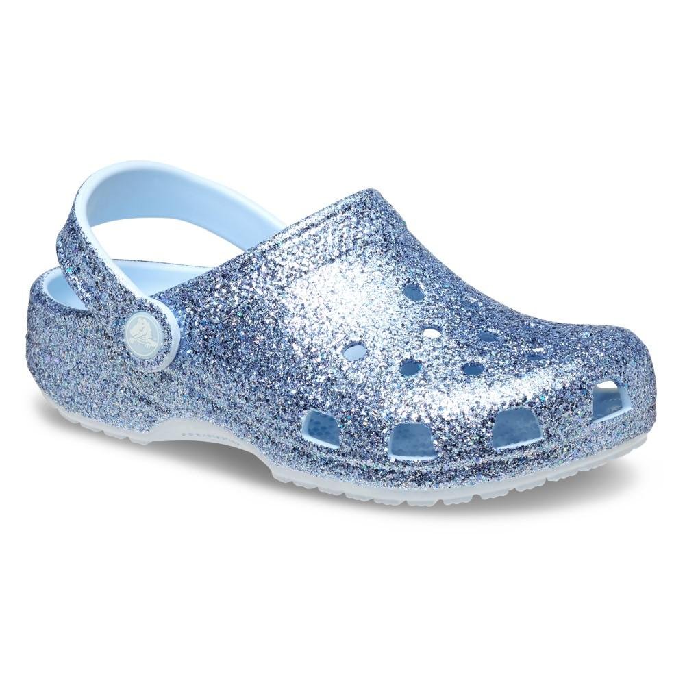 Sandália Crocs Classic Chunky Glitter Clog K BLUE FROST Blue frost 2