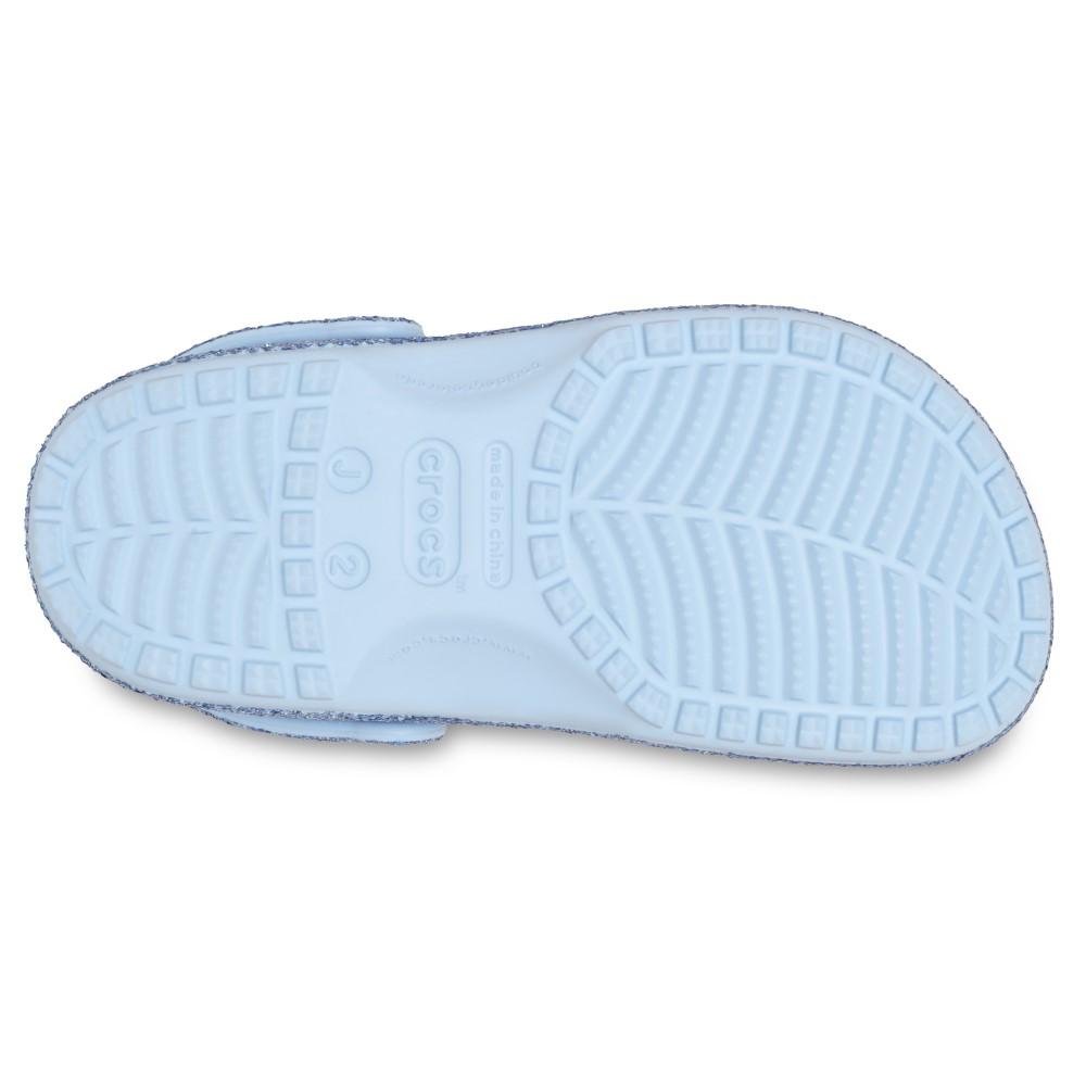 Sandália Crocs Classic Chunky Glitter Clog K BLUE FROST Blue frost 6