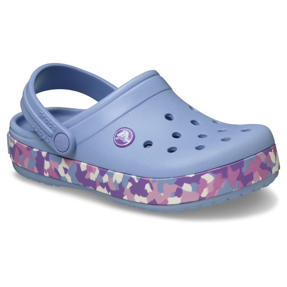 Sandália Crocs Crocband Glow Confetti Band Clog K Blue Haze/Multi Blue haze/multi 2