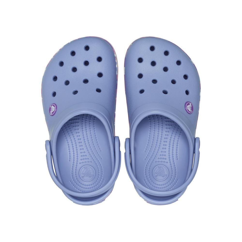 Sandália Crocs Crocband Glow Confetti Band Clog K Blue Haze/Multi Blue haze/multi 5