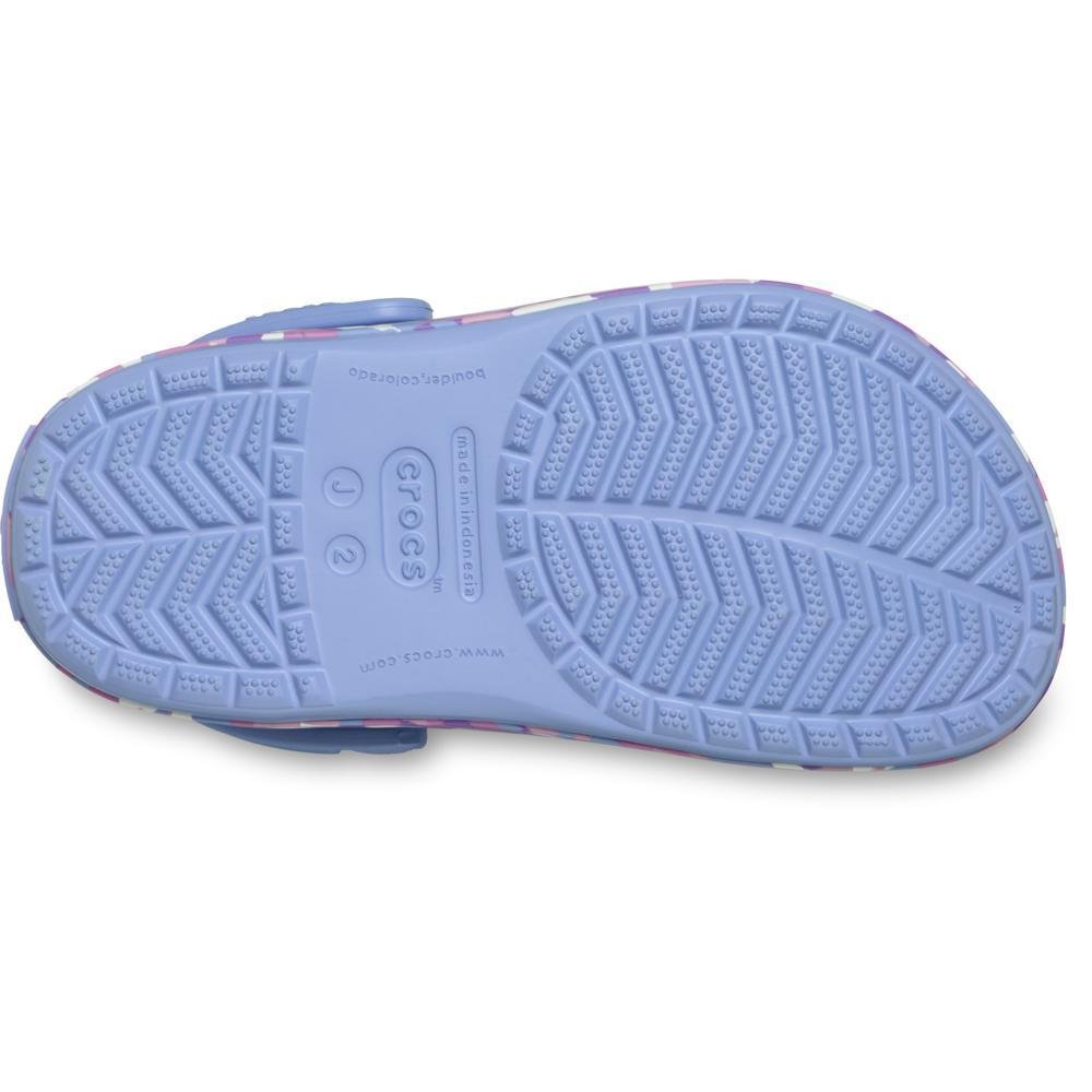 Sandália Crocs Crocband Glow Confetti Band Clog K Blue Haze/Multi Blue haze/multi 6