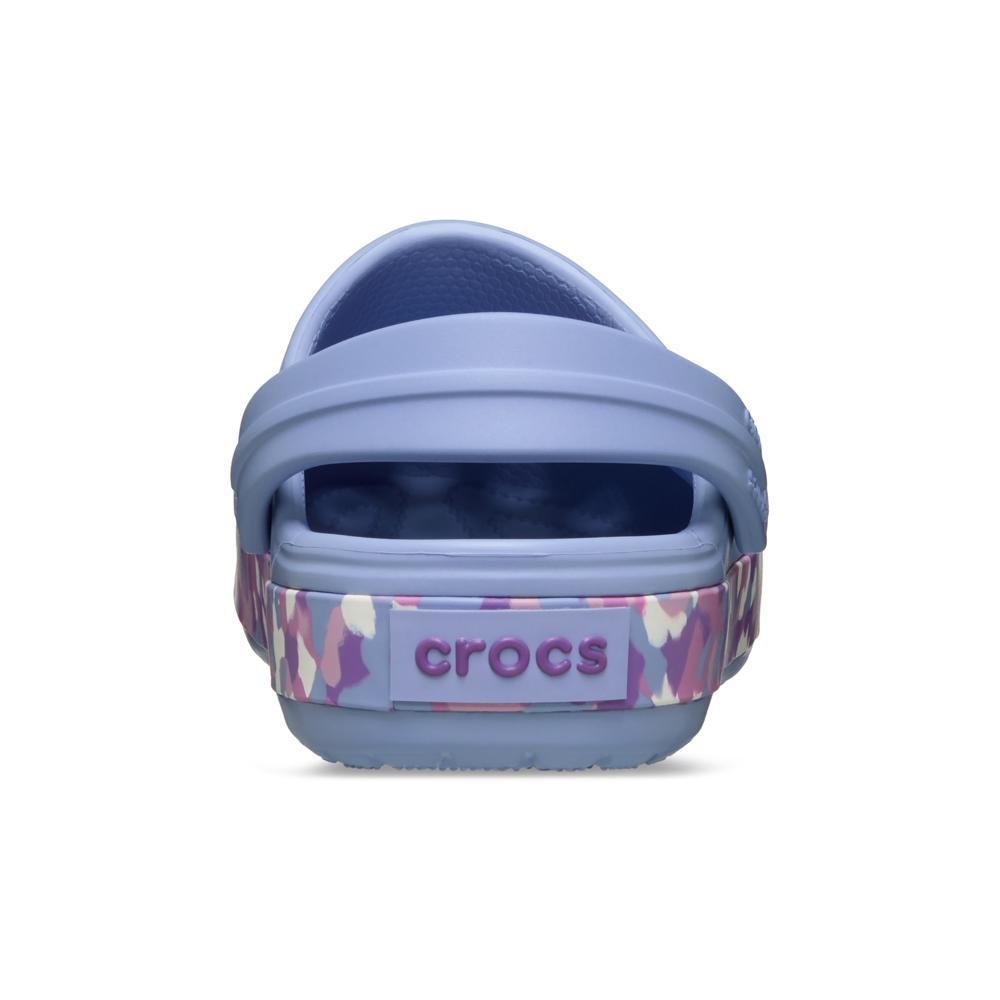 Sandália Crocs Crocband Glow Confetti Band Clog K Blue Haze/Multi Blue haze/multi 7