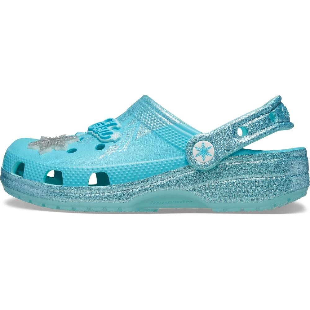 Sandália Crocs Classic Clog Frozen Elsa T Multi Azul 3