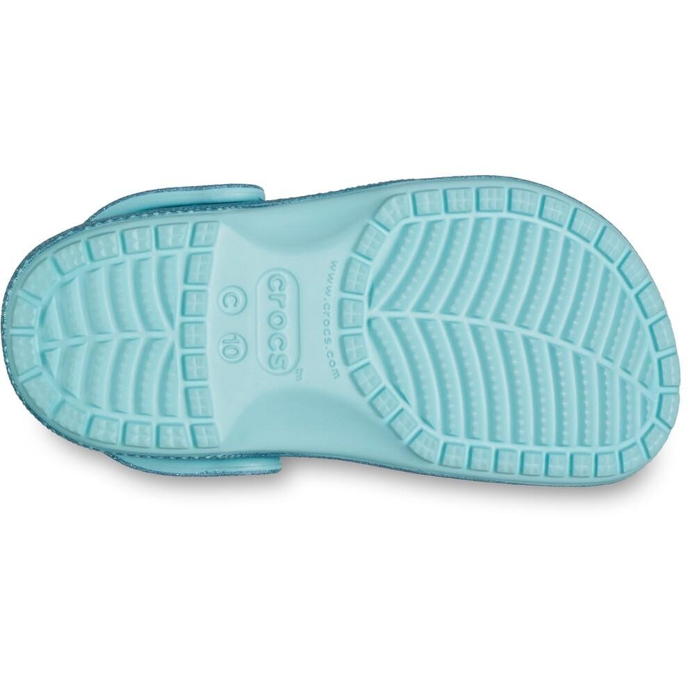 Sandália Crocs Classic Clog Frozen Elsa T Multi Azul 6