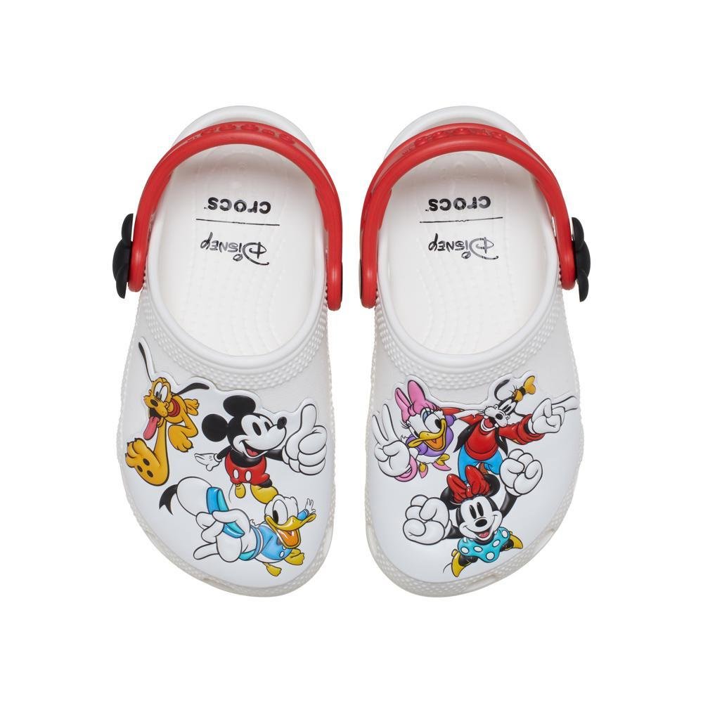 Sandália Crocs Mickey and Friends Classic Clog T Multi Branco 5