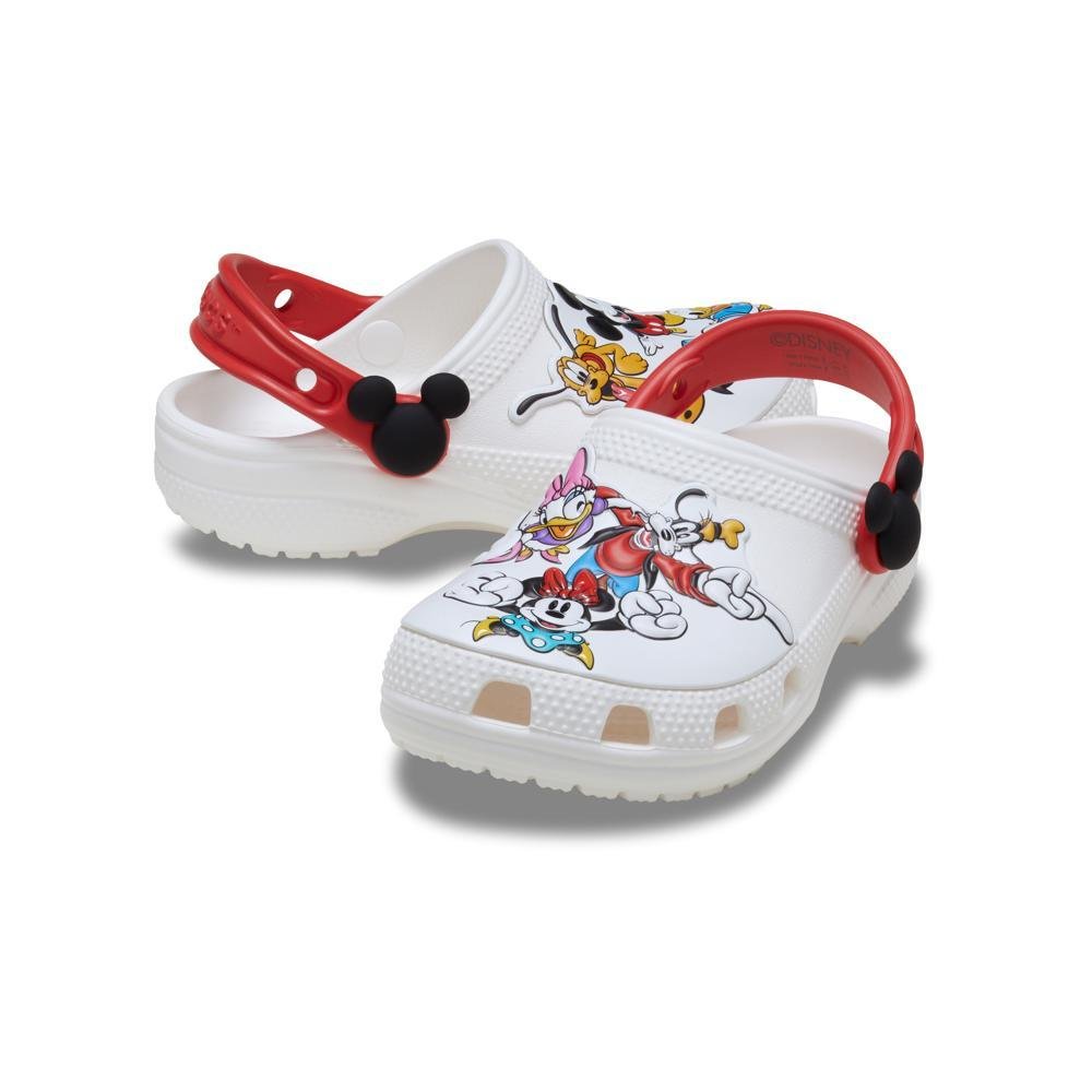 Sandália Crocs Mickey and Friends Classic Clog T Multi Branco 6