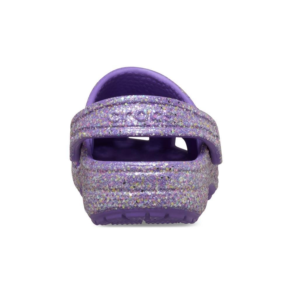 Sandália Crocs Classic Fantasy Glitter Clog T Purple Purple 7
