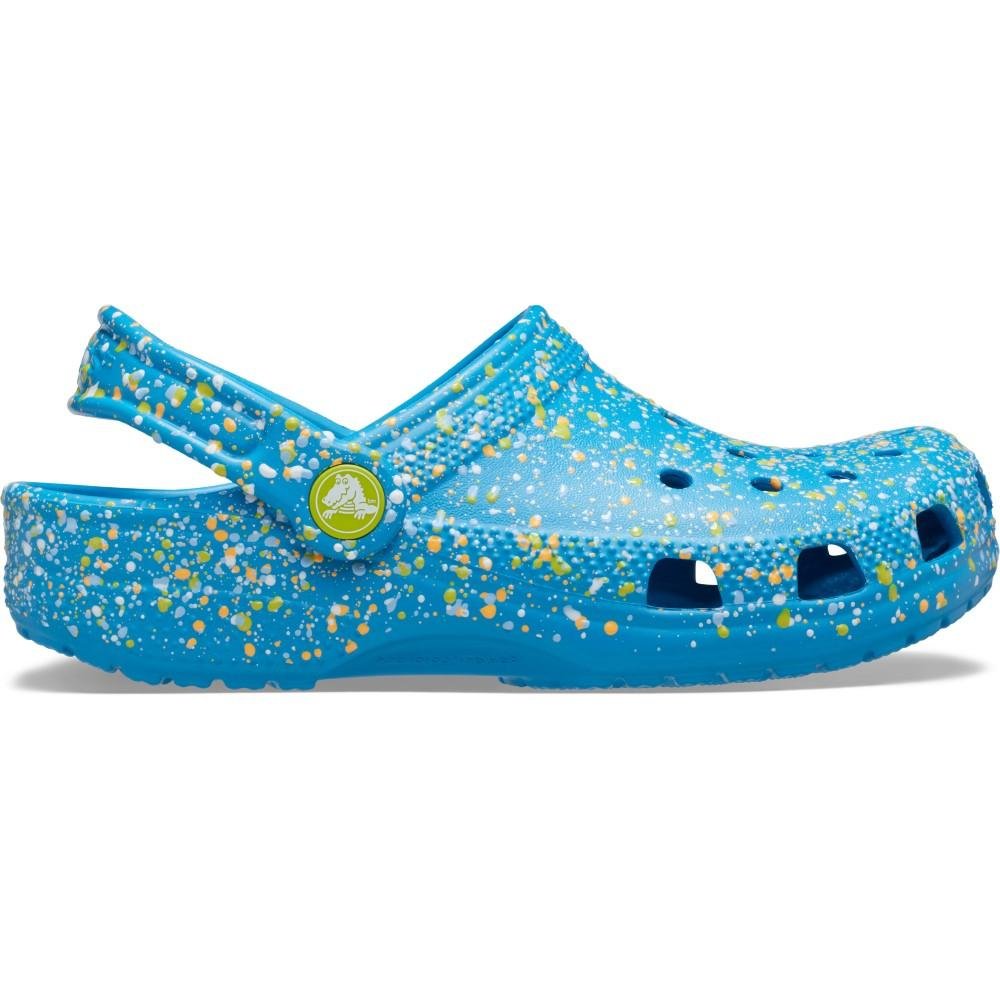 Sandália Crocs Classic Paint Splatter Clog K MARINA/MULTI Marina/multi 1