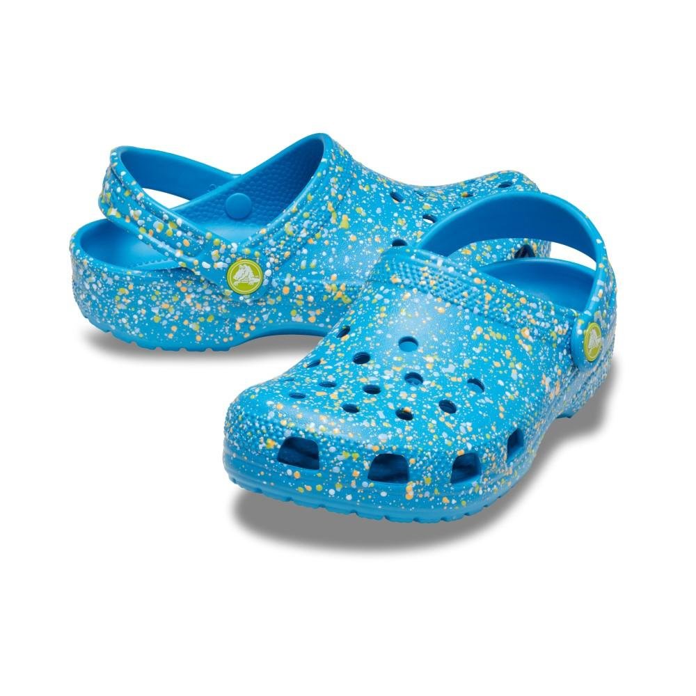 Sandália Crocs Classic Paint Splatter Clog K MARINA/MULTI Marina/multi 4
