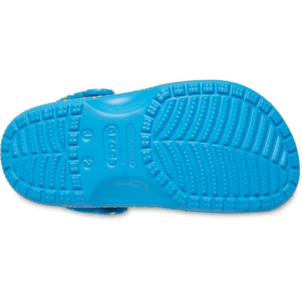 Sandália Crocs Classic Paint Splatter Clog K MARINA/MULTI Marina/multi 6