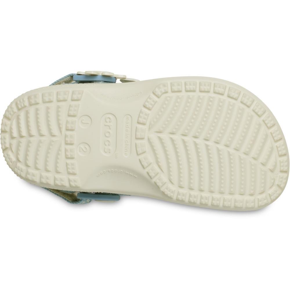 Sandália Crocs Classic Denim Flower Backstrap Clog White Summit white 6