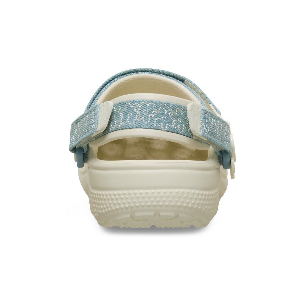 Sandália Crocs Classic Denim Flower Backstrap Clog White Summit white 7