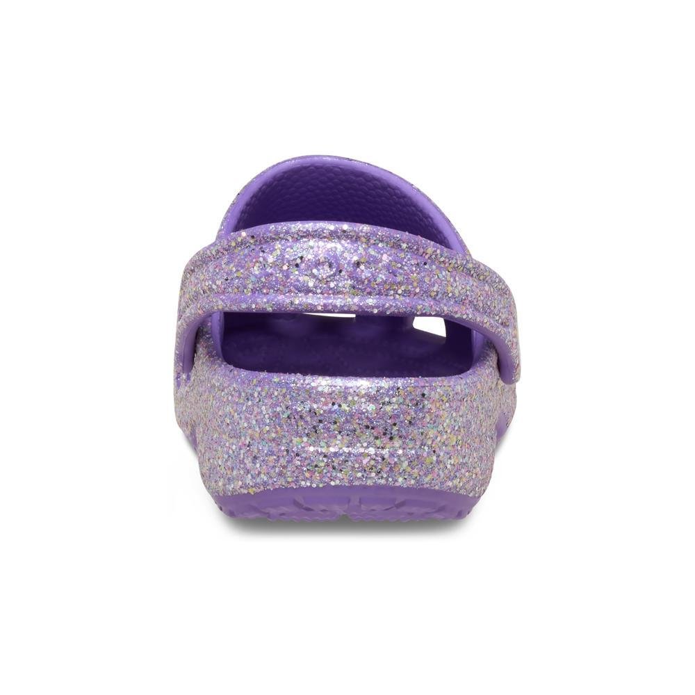 Sandália Crocs Classic Fantasy Glitter Clog K Purple Purple 7