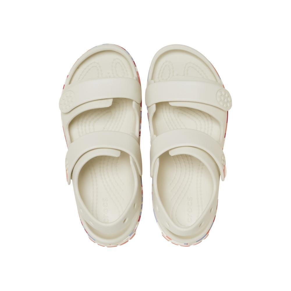 Sandália Crocs Crocband Cruiser Glow Confetti Band Sandal K Summit White/Guava Summit white/guava 5