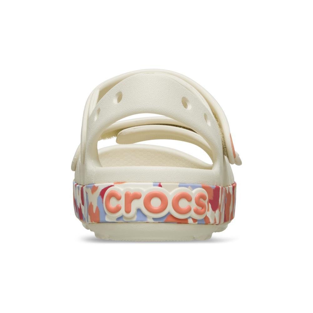 Sandália Crocs Crocband Cruiser Glow Confetti Band Sandal K Summit White/Guava Summit white/guava 7