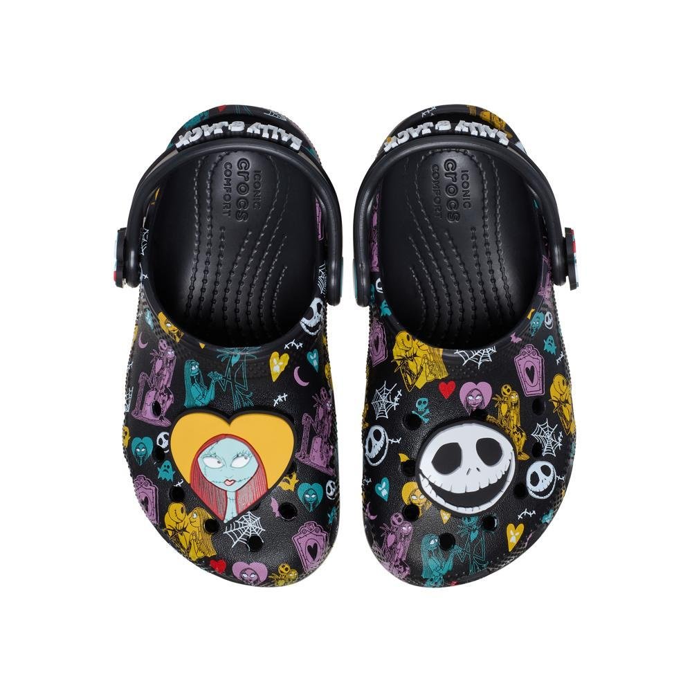 Sandália Crocs Nightmare Before Christmas Multi Classic Clog T MULTI Preto 5