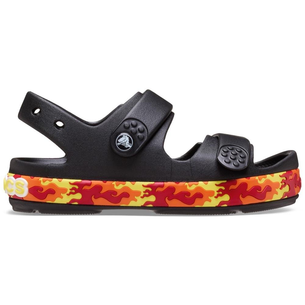 Sandália Crocs Crocband Cruiser Flames Sandal K Black