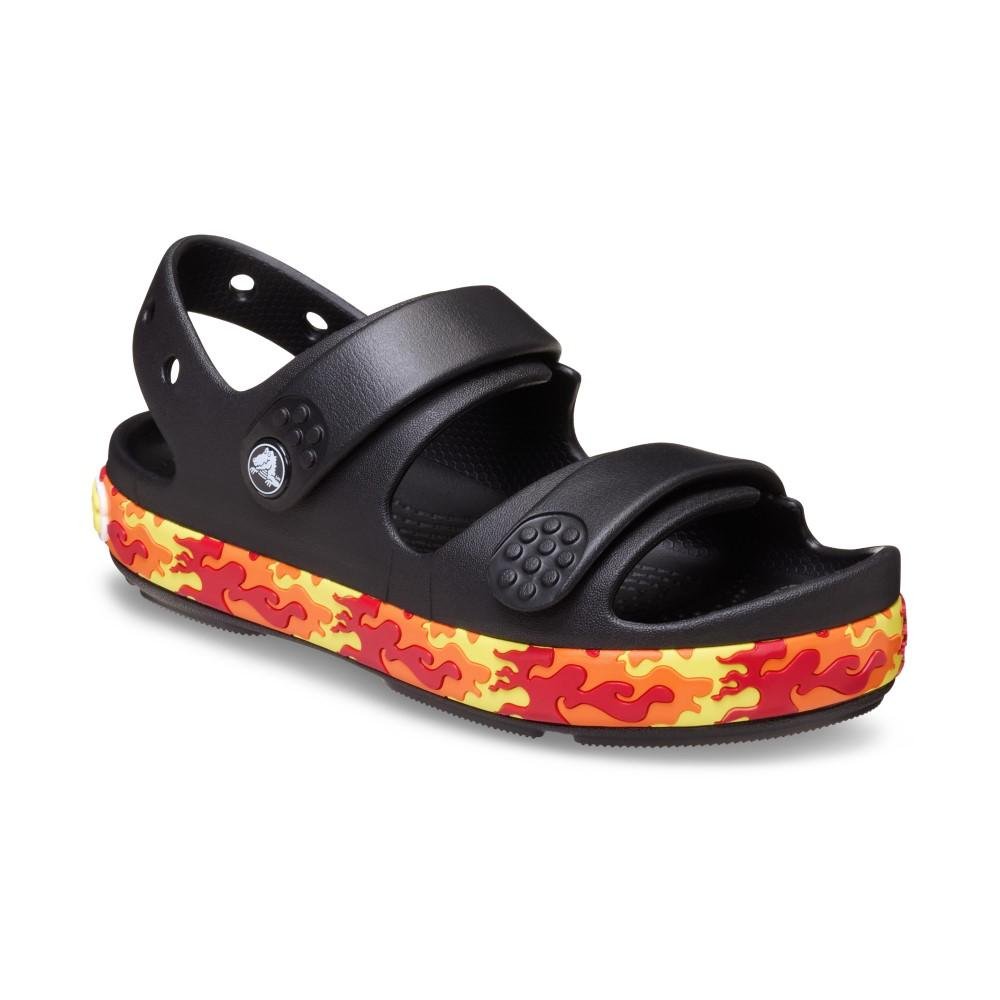 Sandália Crocs Crocband Cruiser Flames Sandal K Black Black 2