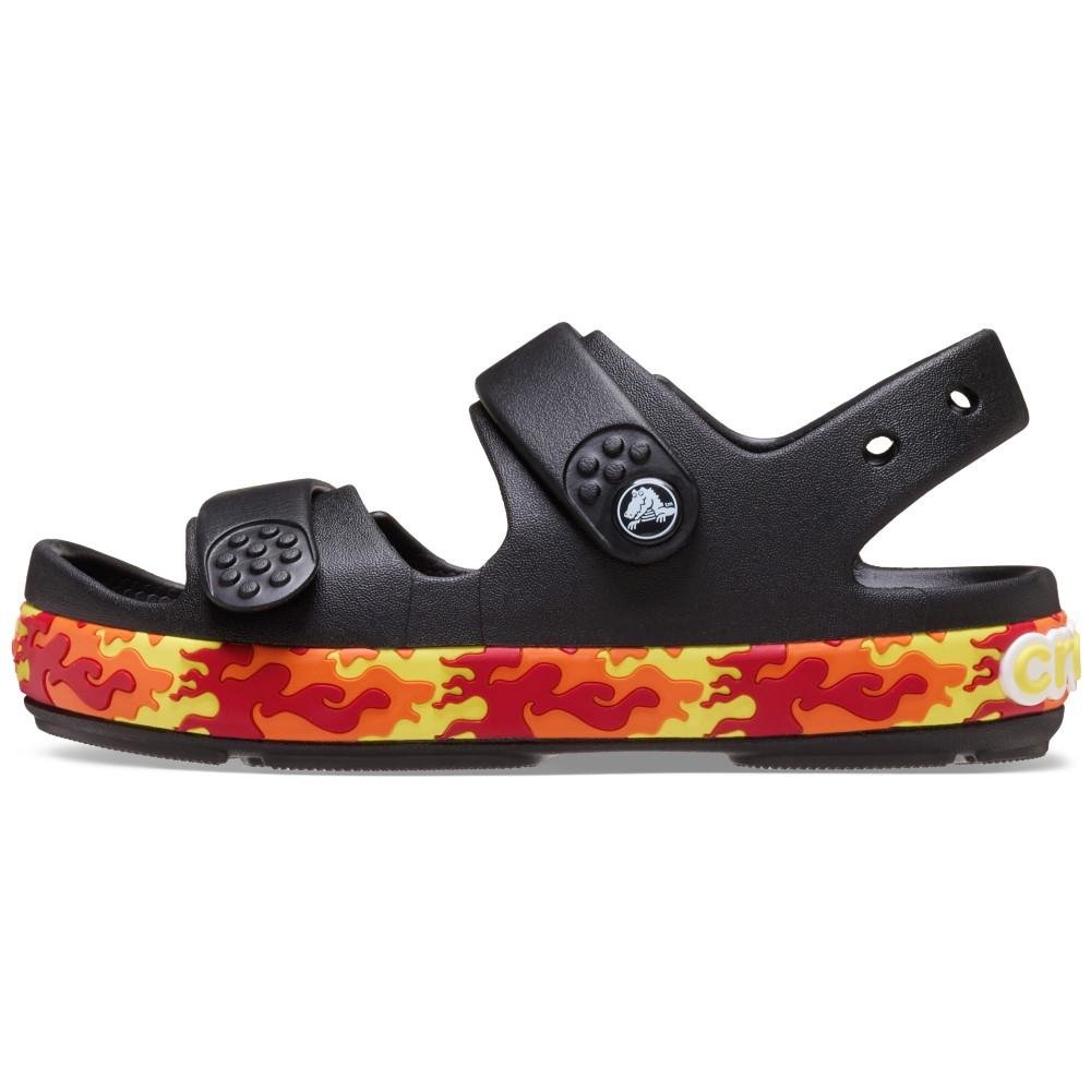 Sandália Crocs Crocband Cruiser Flames Sandal K Black Black 3