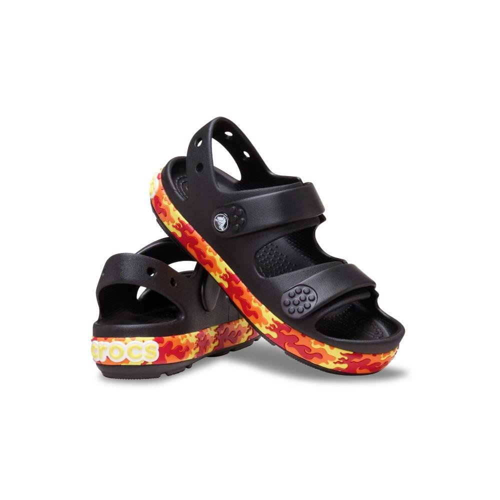 Sandália Crocs Crocband Cruiser Flames Sandal K Black Black 4