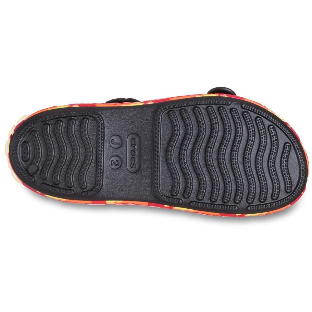 Sandália Crocs Crocband Cruiser Flames Sandal K Black Black 6