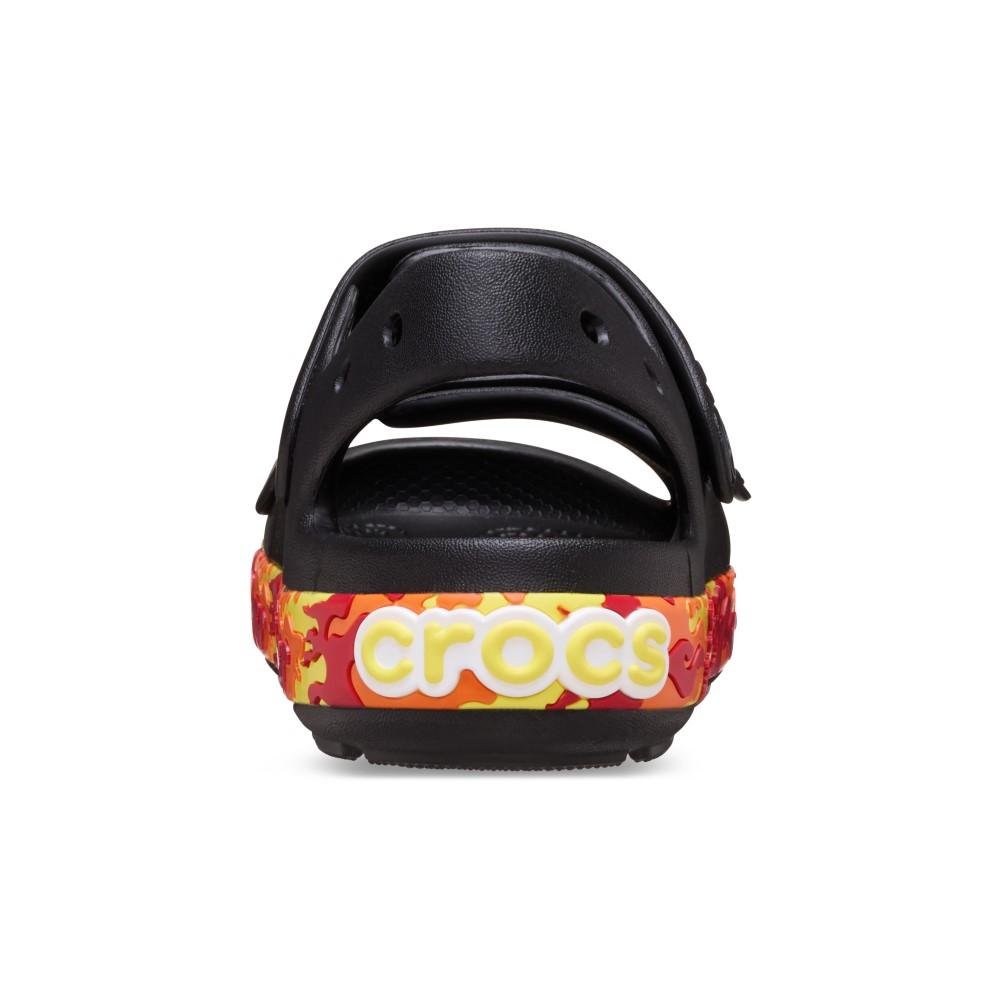 Sandália Crocs Crocband Cruiser Flames Sandal K Black Black 7