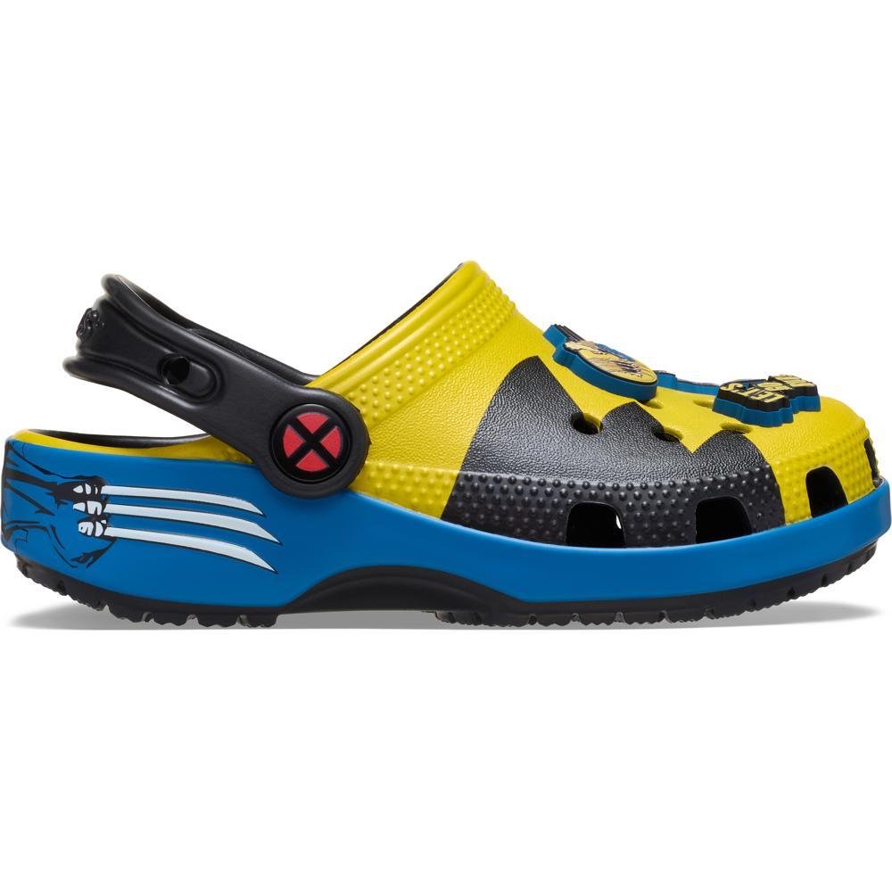 Sandália Crocs Wolverine Classic Clog T Multi Preto/Amarelo 1
