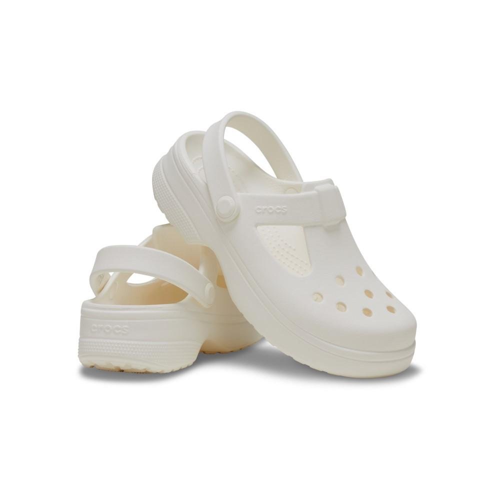 Sandália Crocs Classic Y Jane Clog K Chalk Branco 4