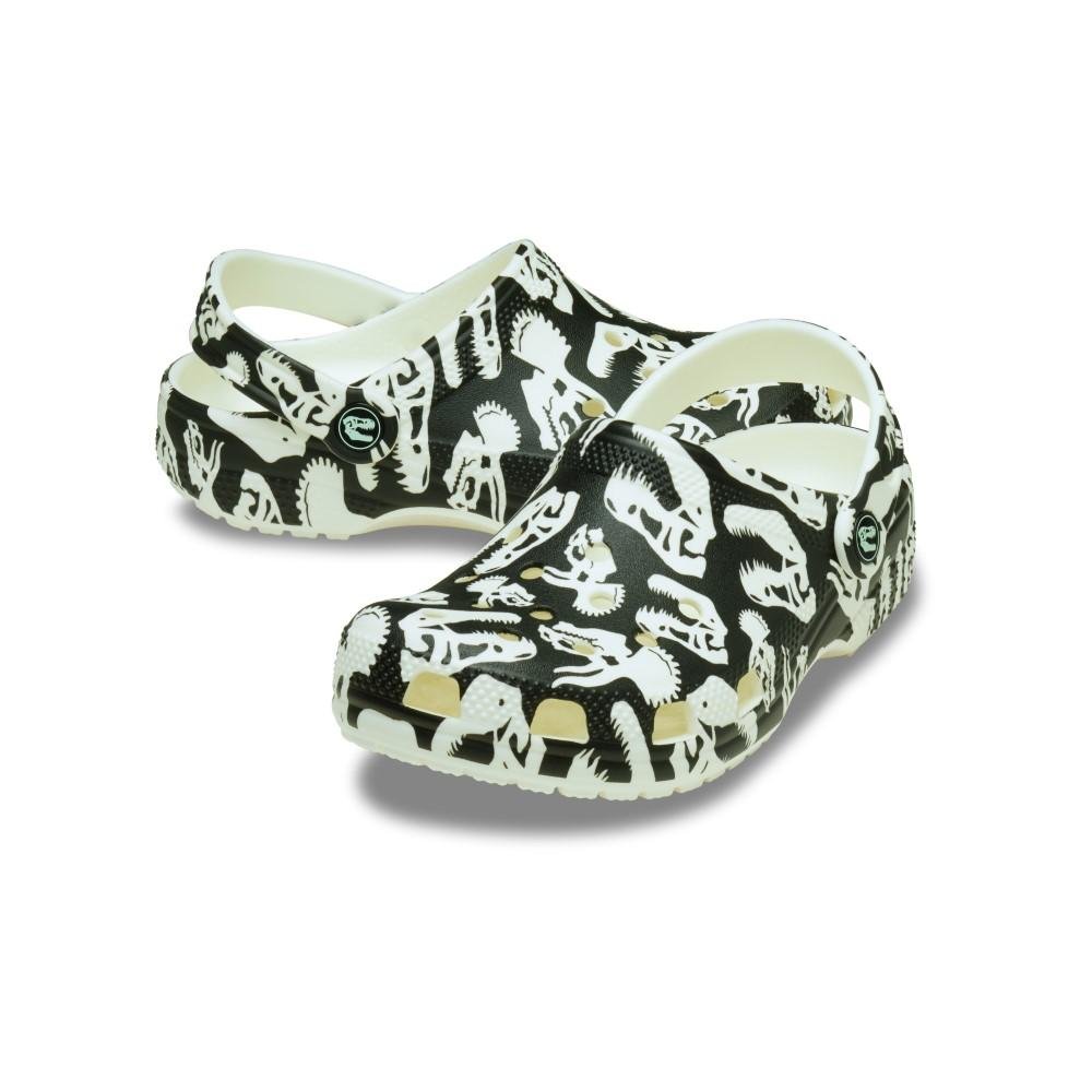 Sandália Crocs Classic Glow Dino Clog T Glow Green Glow green 4