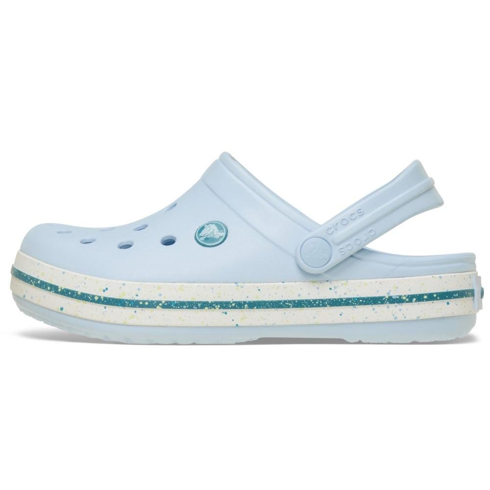 Sandália Crocs Crocband Speckled Band Clog T Blue Frost Azul 3