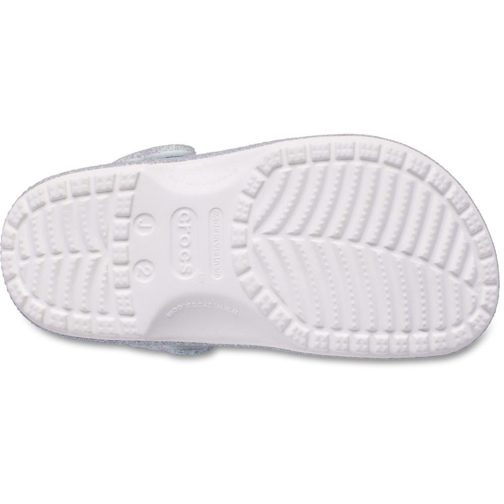 Sandália Crocs Classic Iridescent Glitter Clog T WHITE White 6