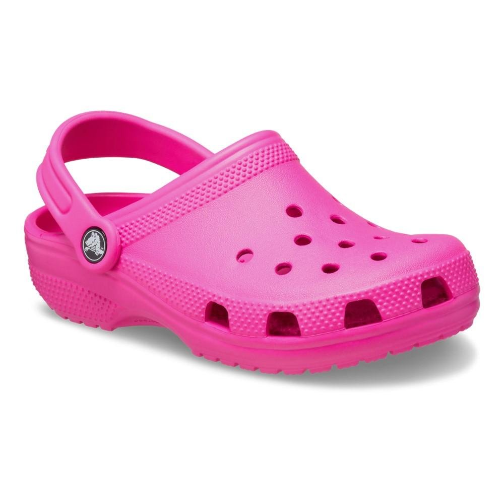 Sandália Crocs Classic Clog T Pink crush Rosa 2