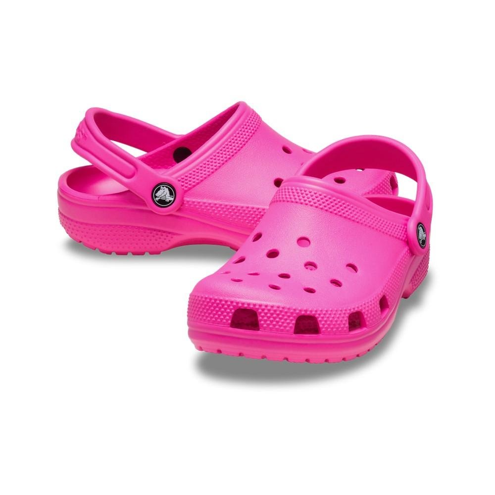 Sandália Crocs Classic Clog T Pink crush Rosa 3
