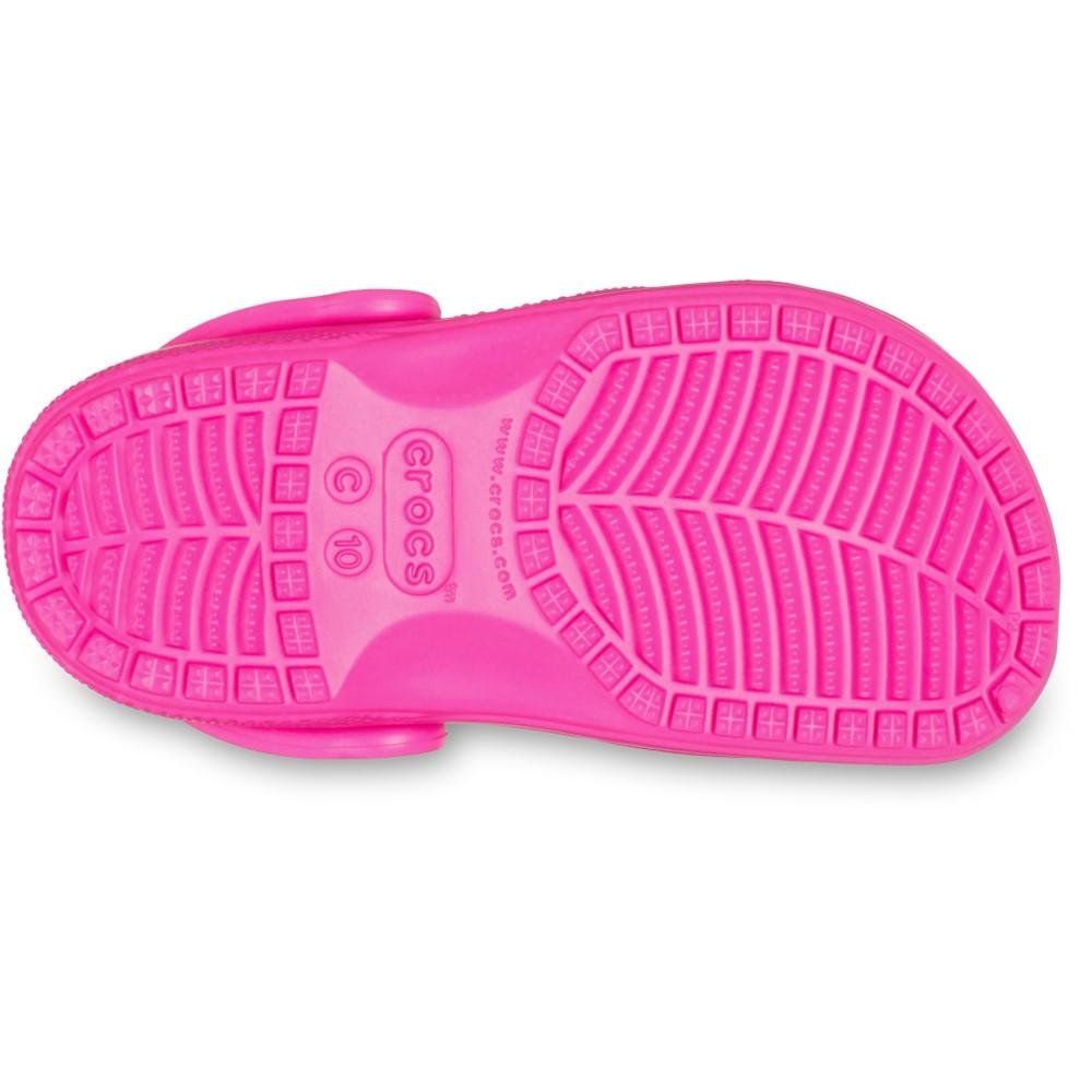 Sandália Crocs Classic Clog T Pink crush Rosa 5