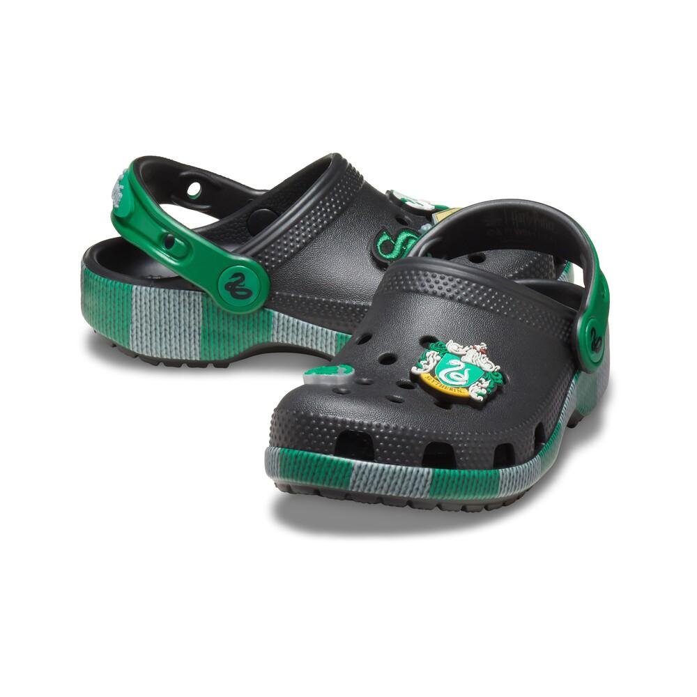 Sandália crocs classic sonserina clog t multi Preto/Verde 4