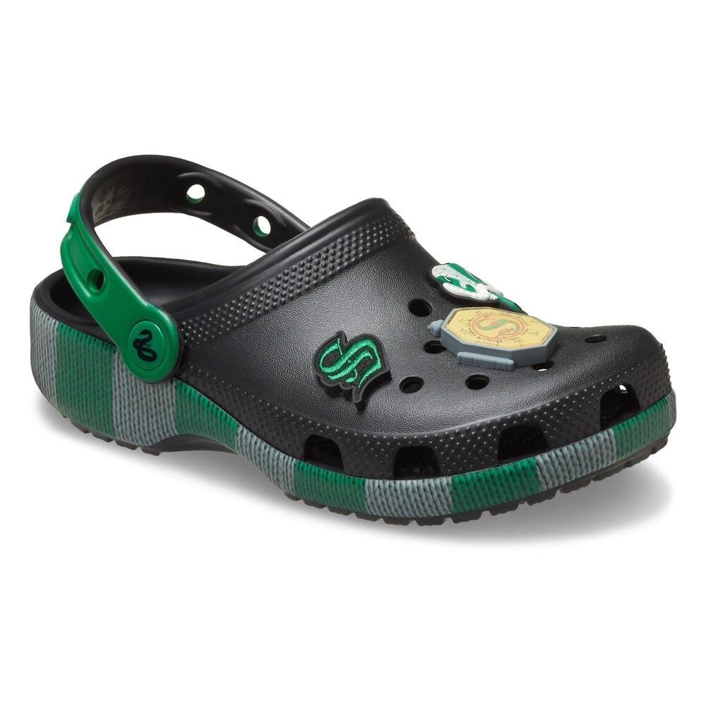 Sandália crocs classic sonserina clog t multi Preto/Verde 2