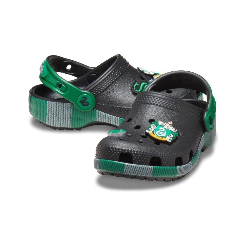Sandália crocs classic sonserina clog t multi Preto/Verde 4