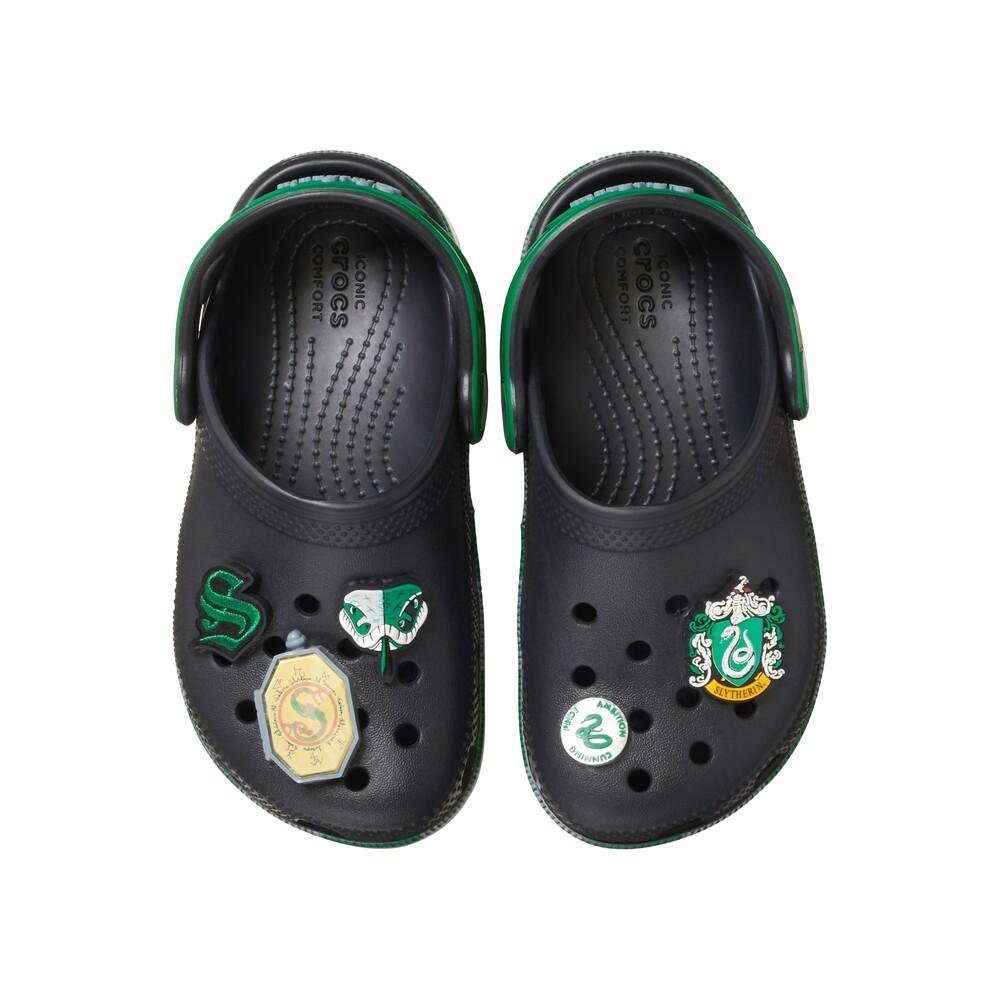 Sandália crocs classic sonserina clog t multi Preto/Verde 5