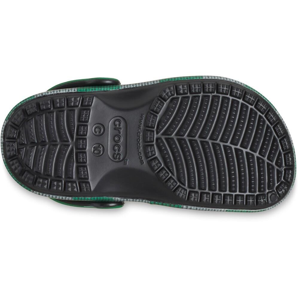 Sandália crocs classic sonserina clog t multi Preto/Verde 6