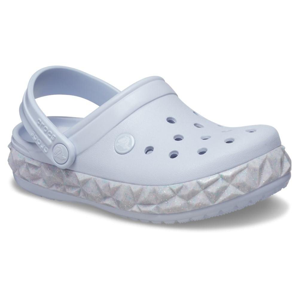 Sandália crocs crocband geometric glow band clog t dreamscape Branco 2