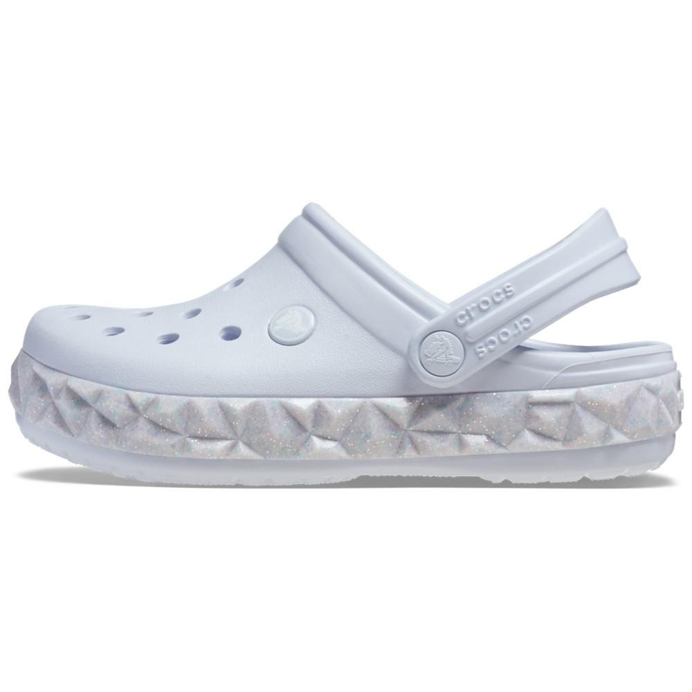 Sandália crocs crocband geometric glow band clog t dreamscape Branco 3