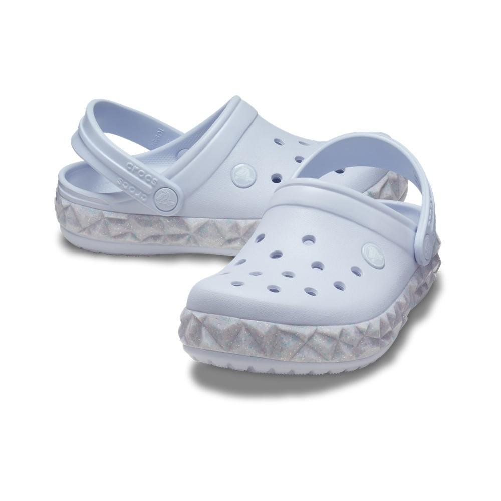 Sandália crocs crocband geometric glow band clog t dreamscape Branco 4