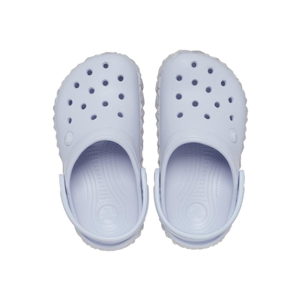 Sandália crocs crocband geometric glow band clog t dreamscape Branco 5