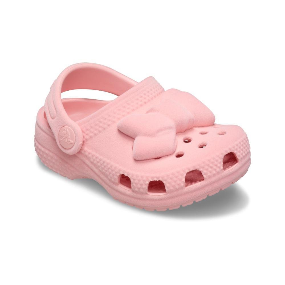 Sandália Crocs Littles Velvet Bow POWDER PINK Powder pink 2